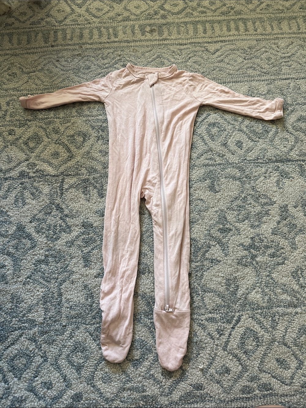 Kyte baby footie size 6-12 months pink